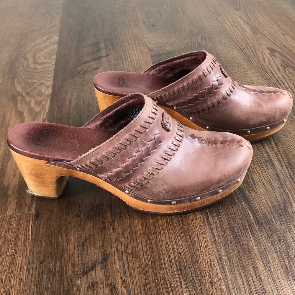 Leather UGG Clogs